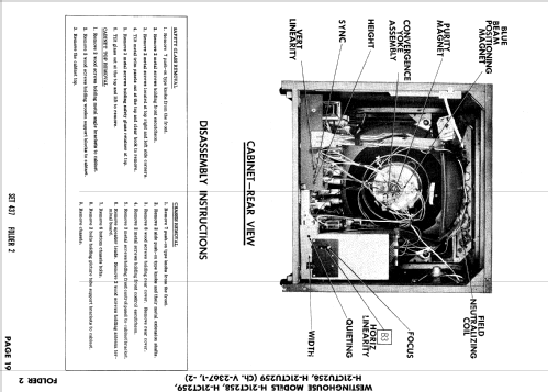 H-21CTU259 Ch= V-2367-2; Westinghouse El. & (ID = 879062) Televisore