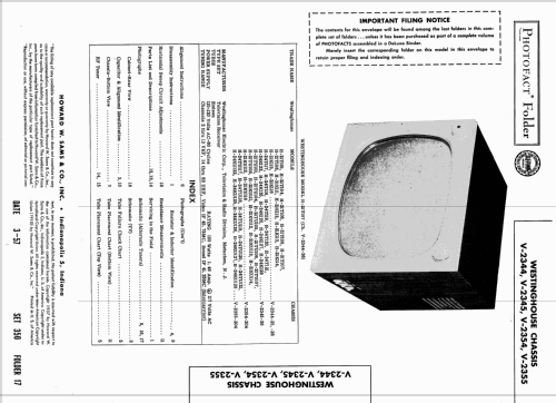 H-21K111 Ch= V-2344-26; Westinghouse El. & (ID = 1746658) Fernseh-E