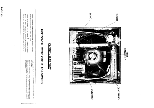 H-21K211 Ch= V-2364-1; Westinghouse El. & (ID = 785329) Televisión