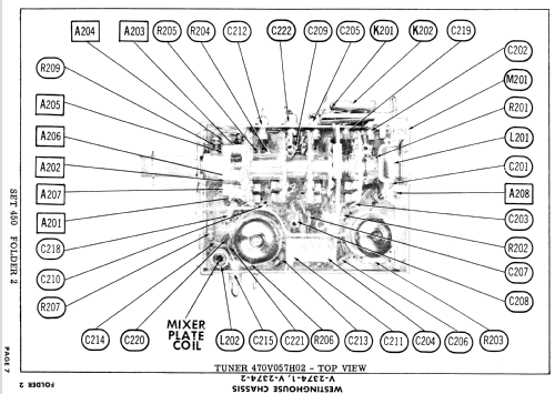 H-21T262 Ch= V-2374-1; Westinghouse El. & (ID = 901820) Television