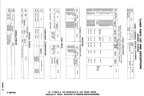 H-21TU203A Ch=Y-2366-2; Westinghouse El. & (ID = 882093) Television