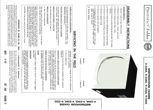 H-24T120 Ch= V2345-26; Westinghouse El. & (ID = 1746998) Televisión
