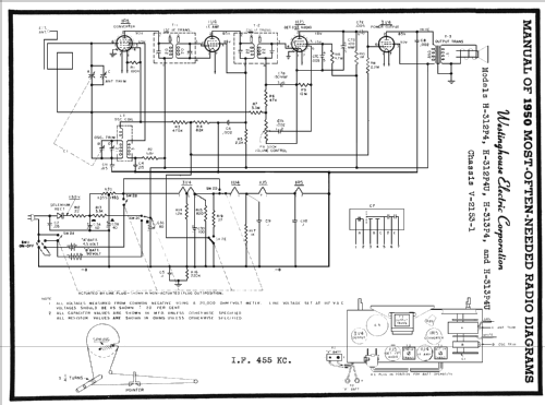 H-312P4U CH= V-2153-1; Westinghouse El. & (ID = 120511) Radio