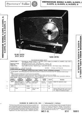 H-320T5 Ch= V-2157; Westinghouse El. & (ID = 2809236) Radio