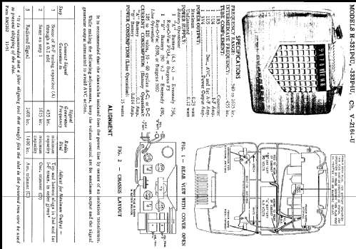 H-331P4U Ch= V-2164-U; Westinghouse El. & (ID = 219587) Radio