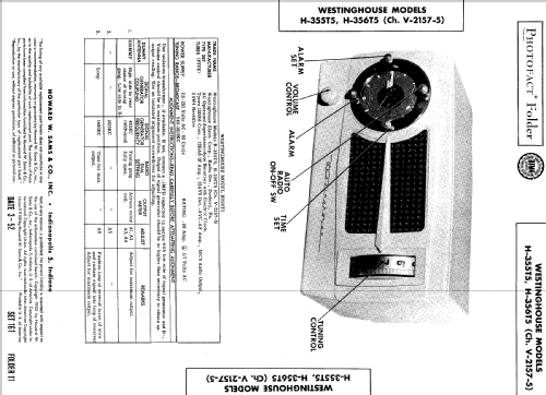 H-355T5 Ch= V-2157-5; Westinghouse El. & (ID = 514075) Radio