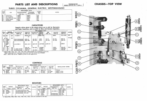 H-417T5 Ch= V-2186-1; Westinghouse El. & (ID = 984615) Radio