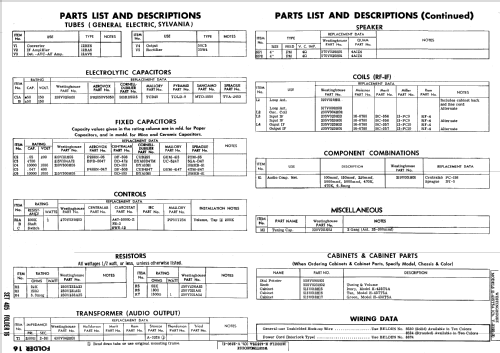 H-438T5A Ch= V-2390-3; Westinghouse El. & (ID = 515310) Radio