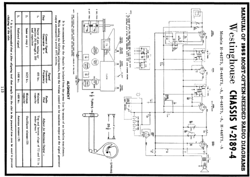 H-446T5-A Ch=V-2189-4; Westinghouse El. & (ID = 122631) Radio