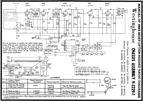 H-457T6 Ch=V-2229-1; Westinghouse El. & (ID = 122648) Radio