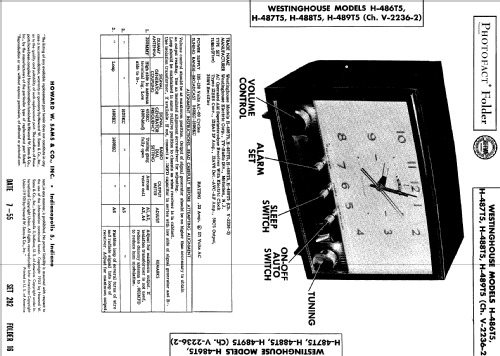 H-488T5 Ch=V-2236-2; Westinghouse El. & (ID = 514575) Radio