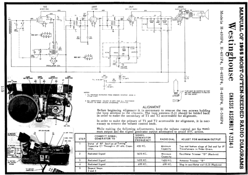 H-493P4 Ch= V2234-1; Westinghouse El. & (ID = 122353) Radio