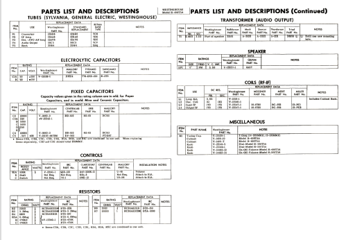 H-500T5A Ch=V-2238-1; Westinghouse El. & (ID = 2679641) Radio