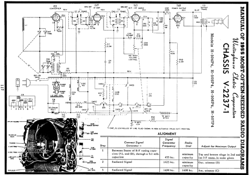 H-504P4 Ch=V-2237-1; Westinghouse El. & (ID = 122400) Radio