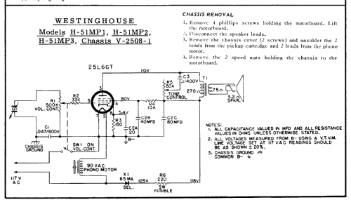 H-51MP2 Ch= V-2508-1; Westinghouse El. & (ID = 186265) R-Player