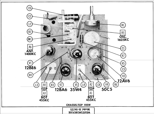 H-543T5 Ch=V-2259-1; Westinghouse El. & (ID = 514923) Radio