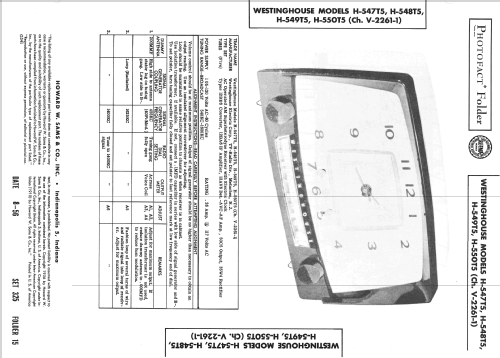 H-548T5 Ch=V-2261-1; Westinghouse El. & (ID = 2336323) Radio