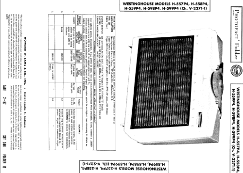 H-557P4 Ch=V-2271-1; Westinghouse El. & (ID = 513766) Radio