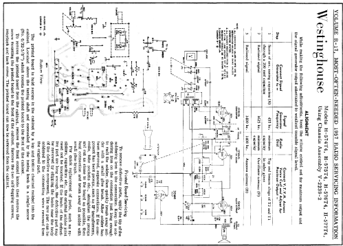 H-574T4 Ch= V-2239-2; Westinghouse El. & (ID = 134588) Radio