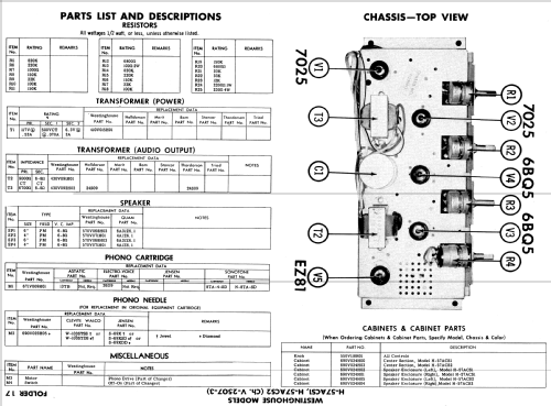 H-57ACS2 Ch= V-2507-3; Westinghouse El. & (ID = 556379) R-Player