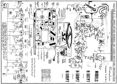 H-587P7 Ch= V-2278-1; Westinghouse El. & (ID = 134799) Radio