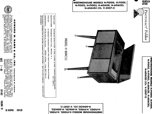 H-60ACS2 Ch= V-2507-1; Westinghouse El. & (ID = 592338) R-Player