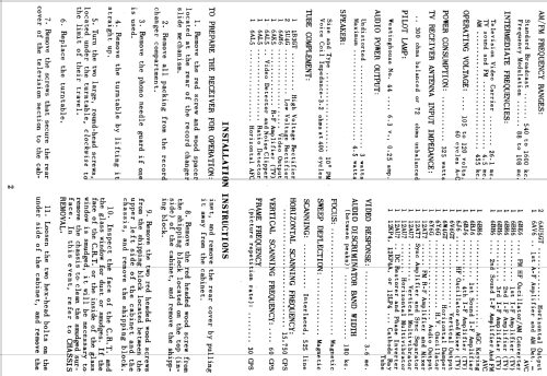 H-611C12 Ch= V2152-16; Westinghouse El. & (ID = 1211000) TV Radio