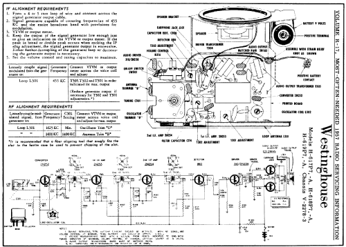 H-617P7A Ch= V-2278-3; Westinghouse El. & (ID = 134814) Radio