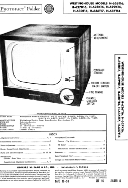 H-626T16 Ch= V-2172; Westinghouse El. & (ID = 2803635) Television