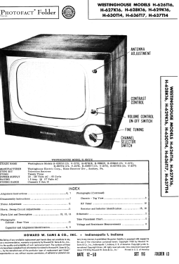 H-626T16 Ch= V-2172; Westinghouse El. & (ID = 2803635) Televisión