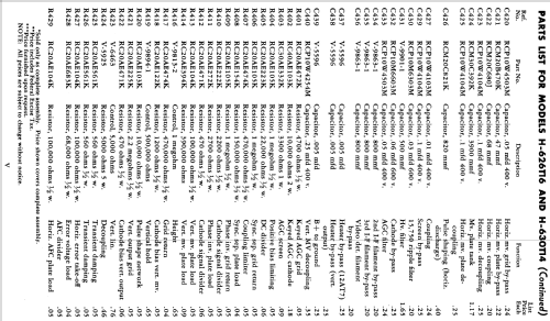 H-630T14 Ch= V-2176; Westinghouse El. & (ID = 1202358) Televisión