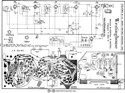 H-637T6A V-2391-6 Chassis; Westinghouse El. & (ID = 60734) Radio