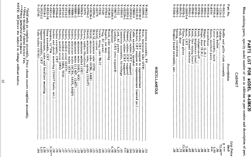 H-638K20 Ch= V-2178; Westinghouse El. & (ID = 1216459) Television