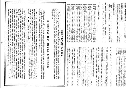 H-642K20 Ch= V-2194-3; Westinghouse El. & (ID = 1210236) Fernseh-E