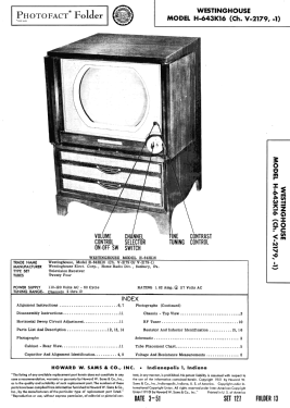 H-643K16 Ch= V-2179; Westinghouse El. & (ID = 2887031) Televisión