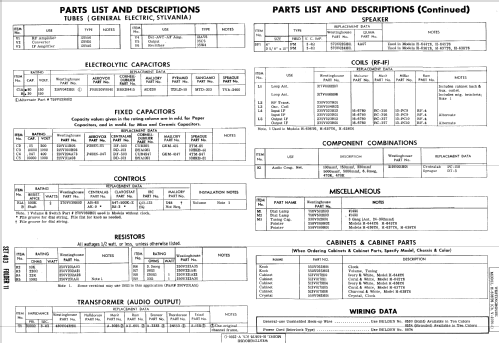 H-645T6 Ch= V-2391-2; Westinghouse El. & (ID = 818206) Radio