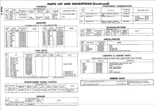 H-649T7A Ch= V-2392-4; Westinghouse El. & (ID = 719547) Radio