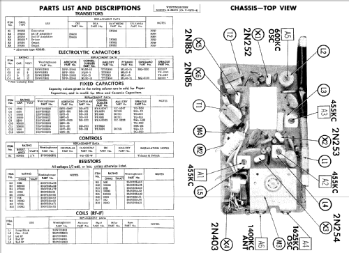 H-652P6 Ch= V-2278-4; Westinghouse El. & (ID = 511817) Radio