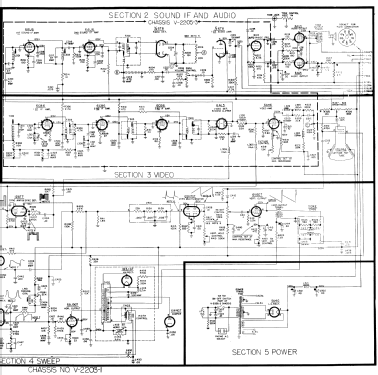 H-661C17 Ch= V-2203-1, V-2180-3; Westinghouse El. & (ID = 1222092) TV Radio