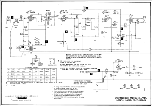 H-677T4 Ch= V-2239-6; Westinghouse El. & (ID = 693713) Radio