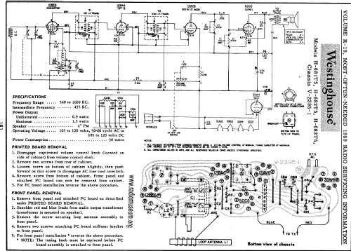 H-683T5 Ch= V-2395-1; Westinghouse El. & (ID = 60747) Radio