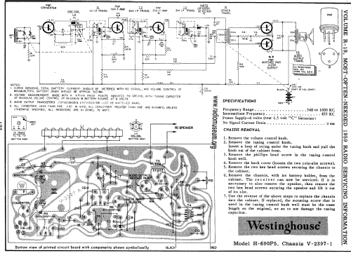 H-690P5 Ch= V-2397-1; Westinghouse El. & (ID = 60750) Radio