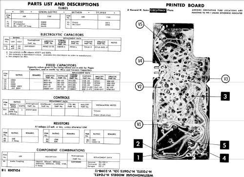 H-704T5 Ch= V-2398-1; Westinghouse El. & (ID = 541580) Radio