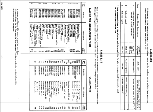 H-709T5 Ch= V-2398-2; Westinghouse El. & (ID = 1198327) Radio