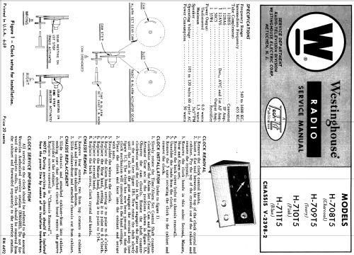 H-709T5 Ch= V-2398-2; Westinghouse El. & (ID = 1198329) Radio