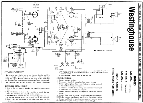 H-70ACS4A Ch= V-2507-14; Westinghouse El. & (ID = 175743) Enrég.-R