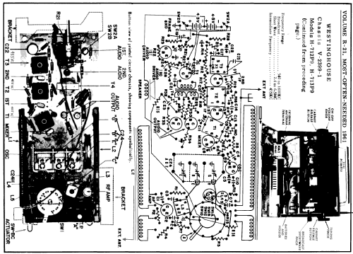 H-713P9 Ch= V-2399-1; Westinghouse El. & (ID = 148079) Radio