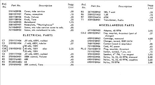 H-75AC1B Ch= V-2508-5; Westinghouse El. & (ID = 1208214) Reg-Riprod