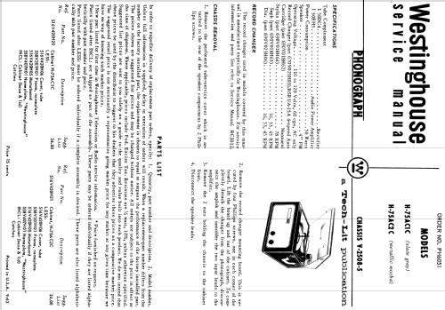 H-75AC2C Ch= V-2508-5; Westinghouse El. & (ID = 1208229) Reg-Riprod