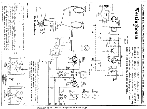 H-765N7 Ch= V-2407-2; Westinghouse El. & (ID = 166250) Radio